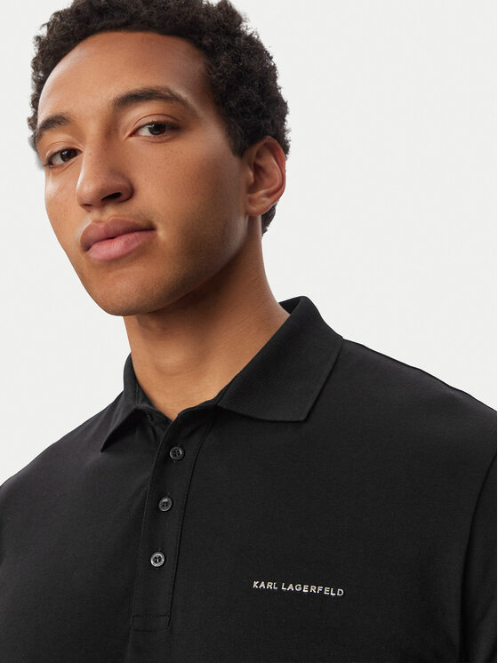KARL LAGERFELD KARL LAGERFELD Poloshirt 745015 563235 Schwarz Regular Fit