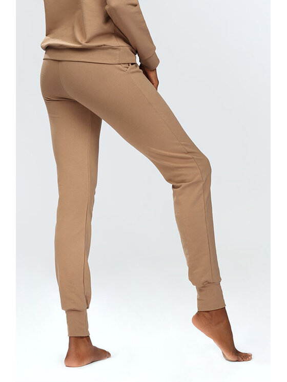 DKaren Sport DKaren Sport Spodnie dresowe Seattle Brązowy Slim Fit