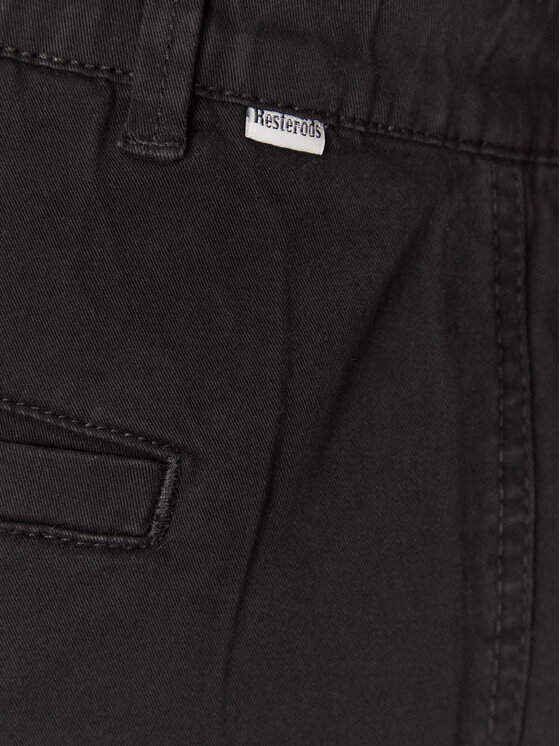 Resteröds Resteröds Kratke hlače iz tkanine Chin 55251 6410 Črna Regular Fit