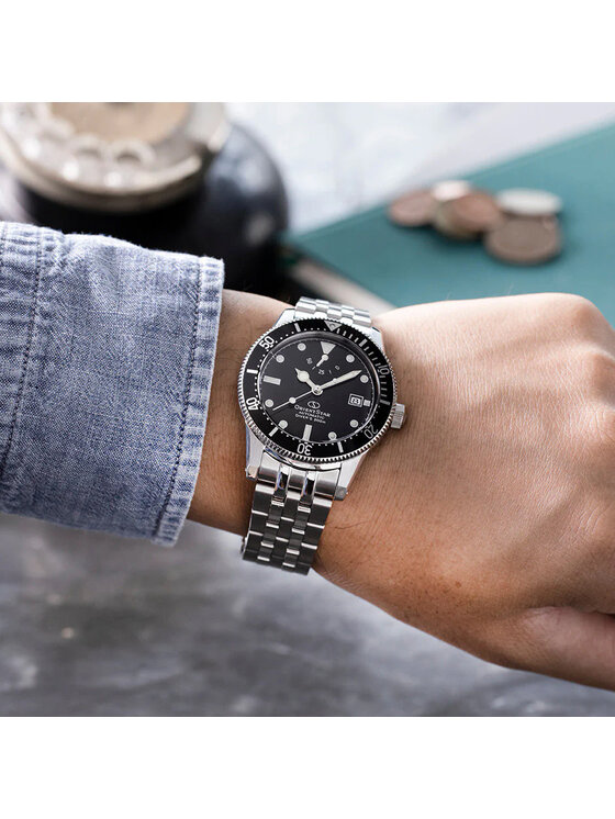 Orient Star Orient Star Zegarek RE-AU0601B00B Srebrny