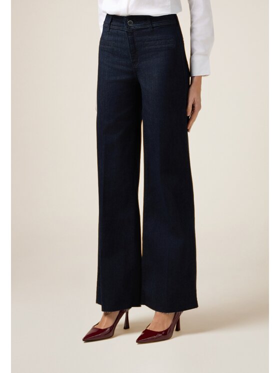 Oltre Oltre Jeans P441R109286N034 Blu Baggy Fit