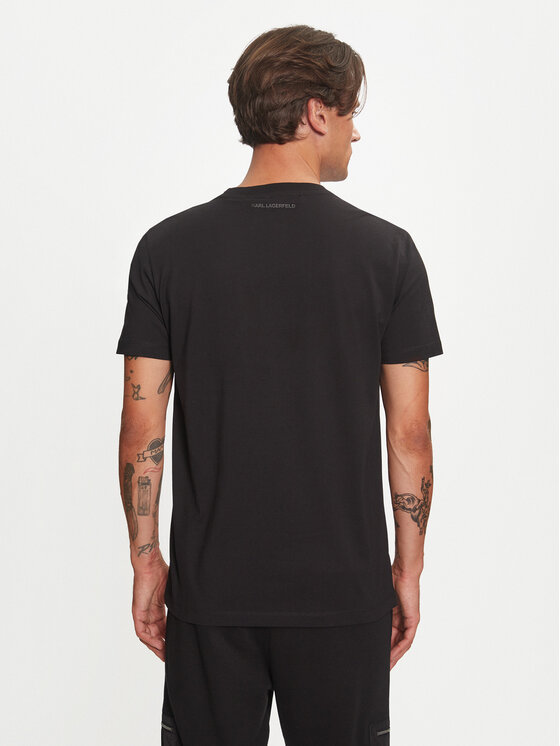KARL LAGERFELD KARL LAGERFELD Majica 755060 544242 Črna Regular Fit