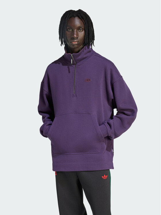 adidas adidas Bluza 159461 Fioletowy Loose Fit