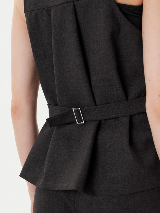 MAX&Co. MAX&Co. Obleková vesta Colour 2526156022200 Hnědá Regular Fit