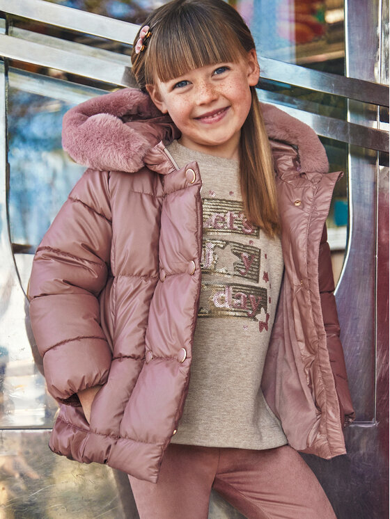 Mayoral Mayoral Зимно яке 4489 Розов Regular Fit