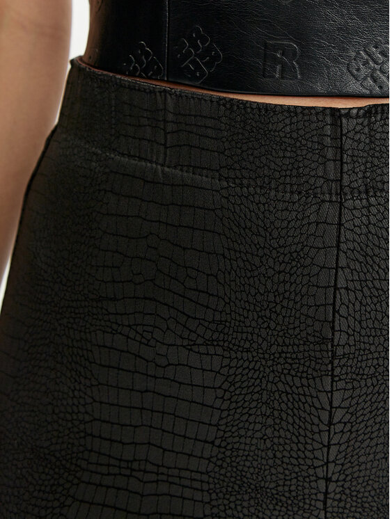 Cream Cream Hose aus Kunstleder Tabea 10610409 Schwarz Slim Fit