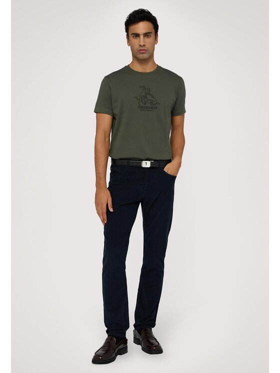 Trussardi Trussardi Pantalone da abito P700H104767N034 Celeste Slim Fit