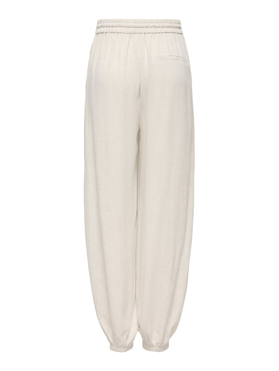 ONLY ONLY Pantaloni din material Siesta 15373197 Crem Regular Fit