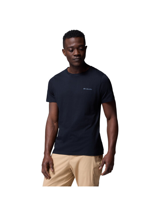 Columbia Columbia T-Shirt Columbia Rapid Ridge Back Graphic Tee II Czarny Regular Fit