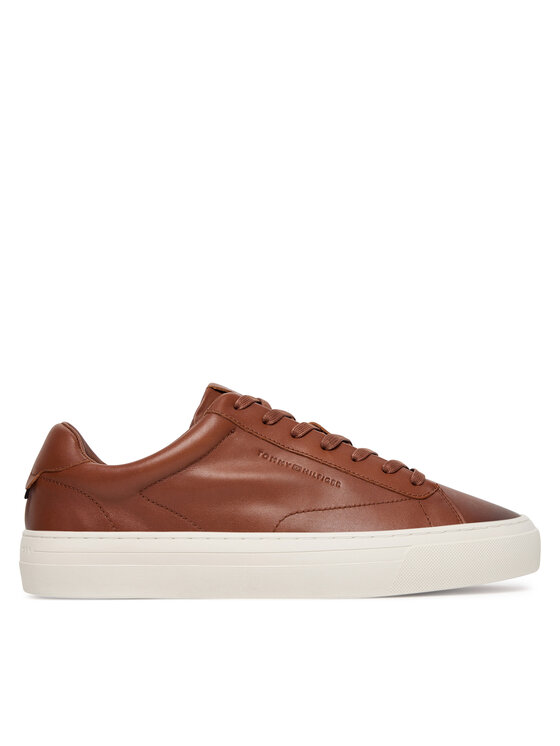 Tommy Hilfiger Tommy Hilfiger Tenisice Premium Dress Cupsole Cognac FM0FM05771 Smeđa