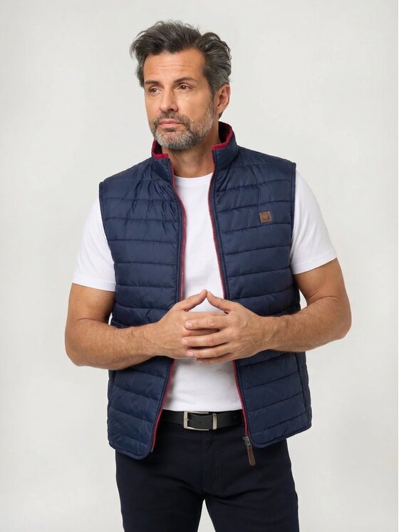 Willsoor Willsoor Kamizelka 11902/2 11907/2 11908/2 11909/2 Granatowy Regular Fit