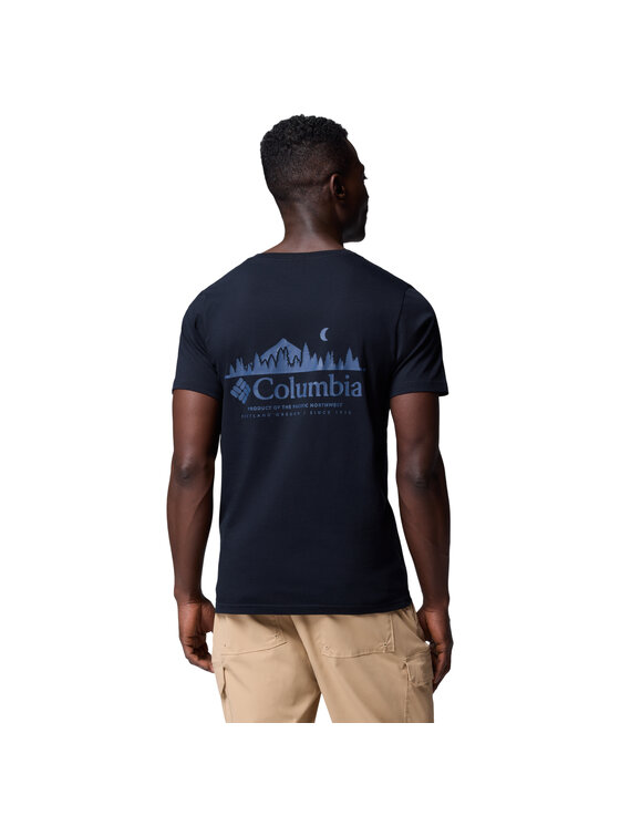 Columbia Columbia T-shirt Columbia Rapid Ridge Back Graphic Tee II Nero Regular Fit