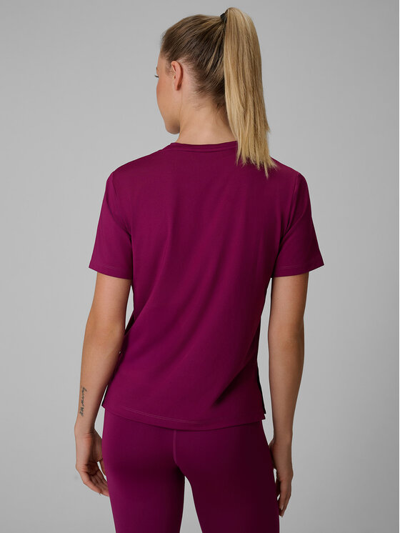 4F 4F Koszulka techniczna BASIC+ Bordowy Loose Fit