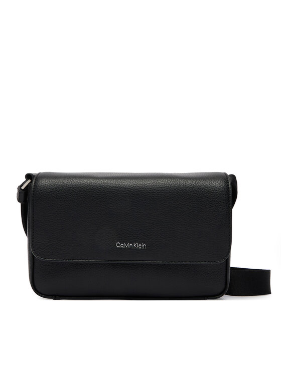 Calvin Klein Geantă Raised Small Flap Messenger LV04D3327G Negru