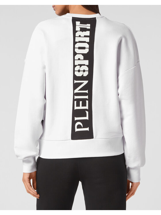 Plein Sport Plein Sport Longsleeve 13229 Biały Regular Fit