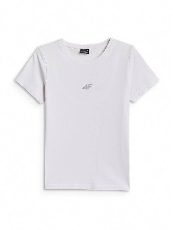 4F 4F T-Shirt NOS Biały Slim Fit