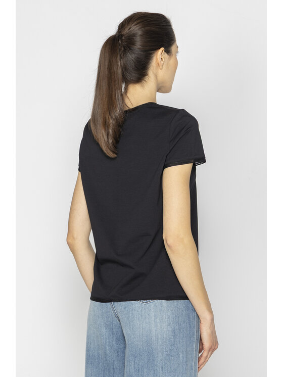 Deni Cler Milano Deni Cler Milano T-Shirt T-DC-T214-E2-10-90-1 Czarny Regular Fit