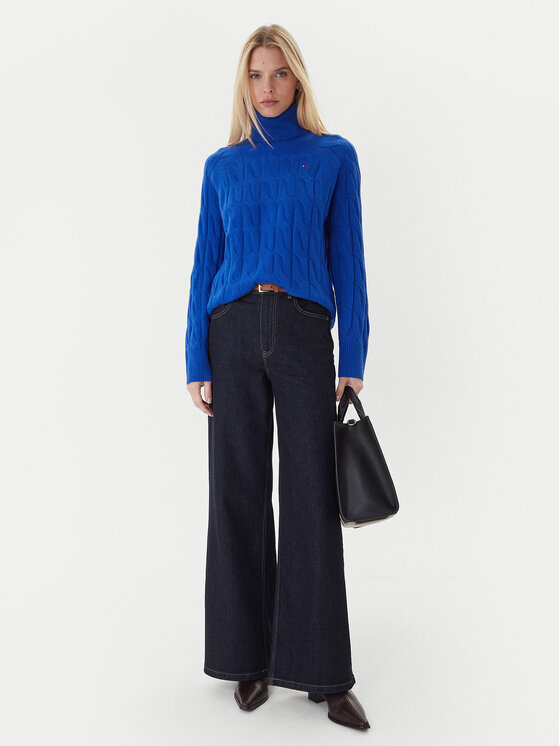 Tommy Hilfiger Tommy Hilfiger Гольф WW0WW46791 Голубий Regular Fit