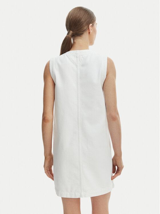 Tommy Hilfiger Tommy Hilfiger Φόρεμα καθημερινό WW0WW48584 Λευκό Regular Fit