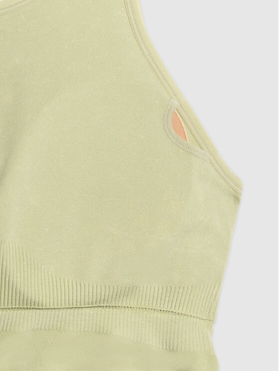 4F 4F Koszulka techniczna YOGA Zielony Slim Fit