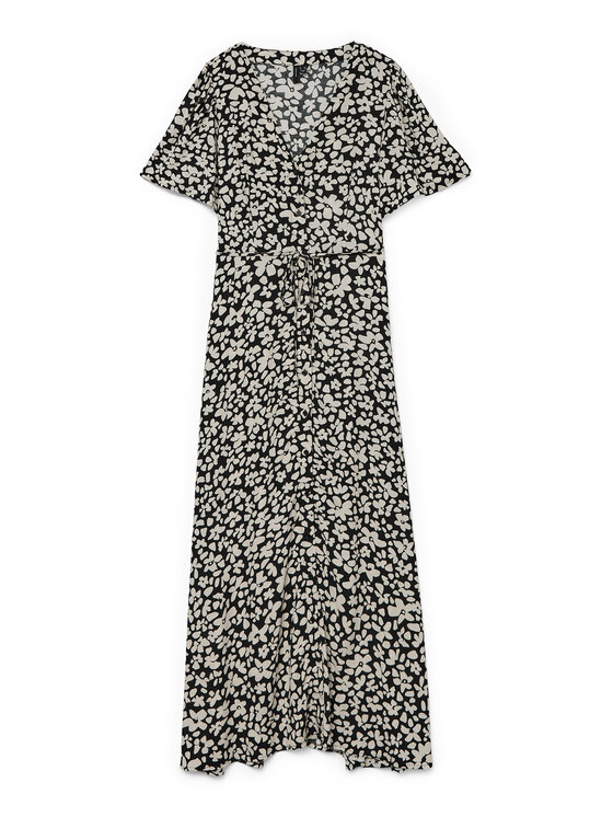Vero Moda Vero Moda Nyári ruha Alba 10330301 Fekete Regular Fit