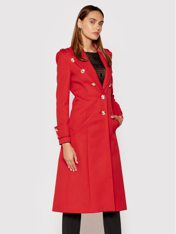 Patrizia Pepe Patrizia Pepe Demisezoninis paltas 8S0384/A9F8-R725 Raudona Regular Fit