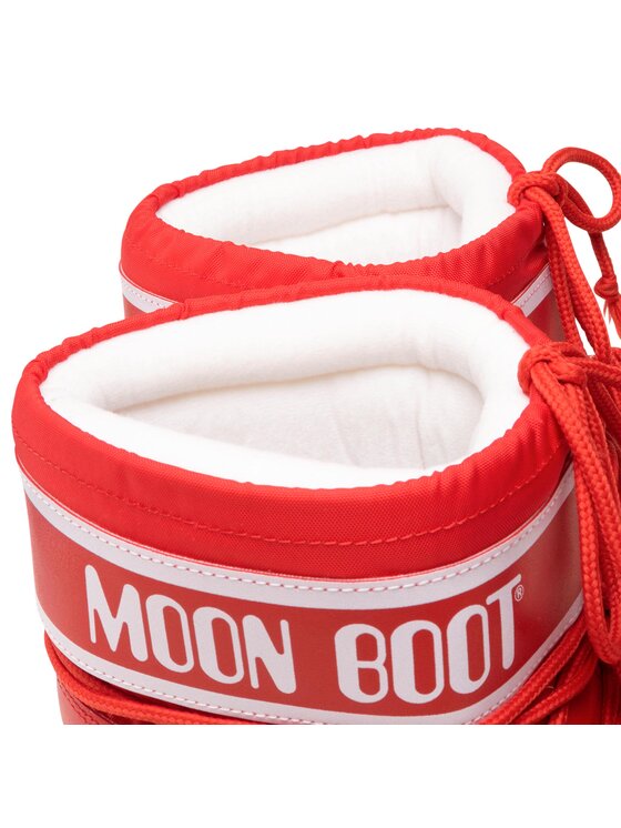 Moon Boot Moon Boot Śniegowce Icon Low Nylon 14093400009 D Czerwony