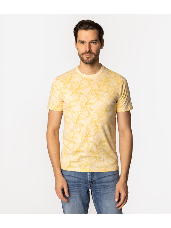 Lee Cooper Lee Cooper T-Shirt LEMON 3170 Żółty Slim Fit