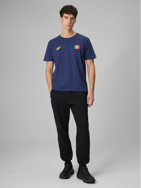 4F 4F T-Shirt TEAMWEAR Granatowy Regular Fit