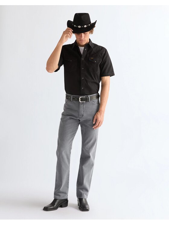 Wrangler Wrangler Jeansy 13MWZ Szary Straight Fit