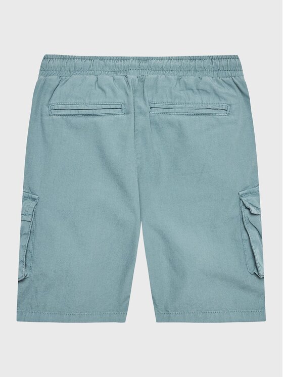 Guess Guess Pantalon scurți din material N2RD01 D3XN0 Albastru Regular Fit