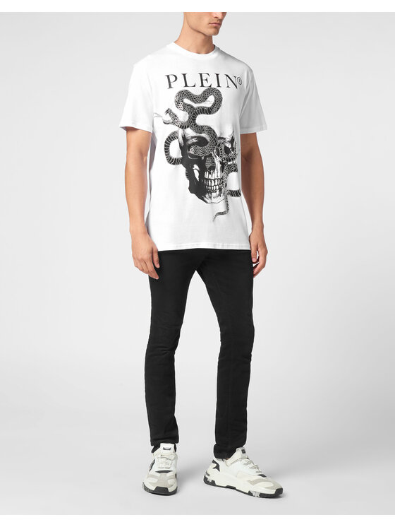 PHILIPP PLEIN PHILIPP PLEIN T-Shirt 9559 Biały Regular Fit