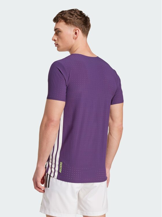 adidas adidas Koszulka techniczna Adizero Running Tee Fioletowy Slim Fit