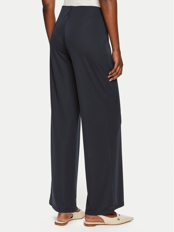 LAUREN RALPH LAUREN Lauren Ralph Lauren Kalhoty z materiálu 200807573003 Tmavomodrá Wide Leg
