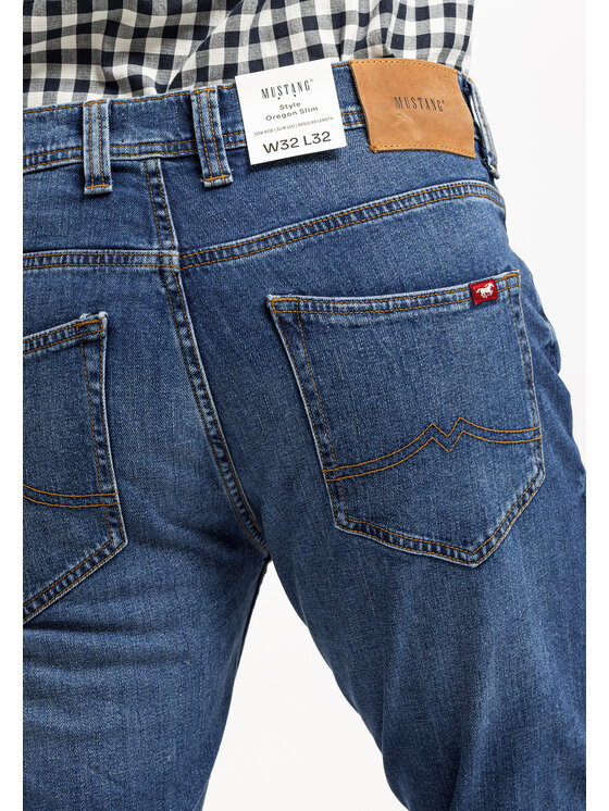 Mustang Mustang Jeansy OREGON SLIM Niebieski Slim Fit
