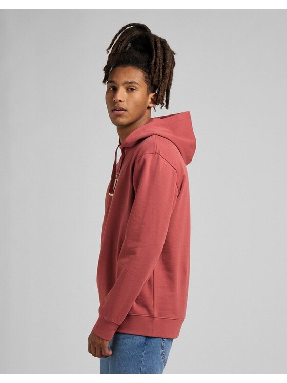 Lee Lee Felpa HOODIE Rosso Regular Fit