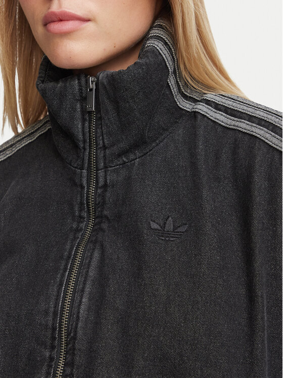 adidas adidas Τζιν μπουφάν Firebird Jacket KT4233 Μαύρο Regular Fit