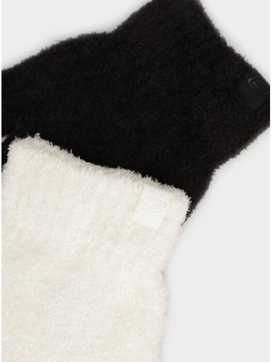 Skechers Skechers Rękawiczki FEATHER YARN GLOVE Czarny