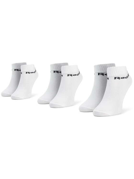 Reebok Set 3 Parov Unisex Nizkih Nogavic Act Core Ankle Sock 3p FL5227 Bela