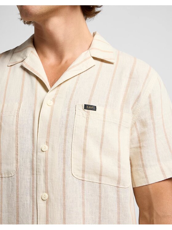Lee Lee Camicia 2 PKT OVERSHIRT Beige Relaxed Fit