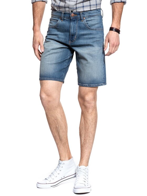 Wrangler Wrangler Szorty jeansowe REGULAR SHORTS Niebieski Regular Fit