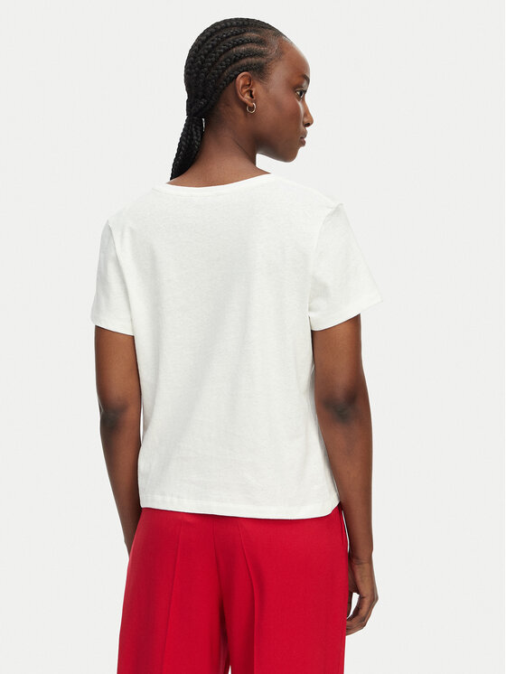 Tommy Hilfiger Tommy Hilfiger T-Shirt WW0WW48705 Weiß Regular Fit