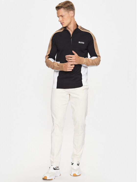 BOSS Boss Čino bikses Kaito1 50487966 Balts Slim Fit