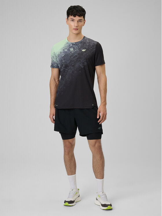 4F 4F Koszulka techniczna VICTORY PACK Żółty Regular Fit