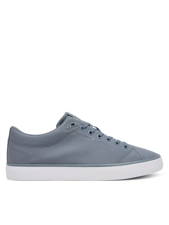 Męskie Tenisówki Tommy Hilfiger, Rozmiar 45, Szare, Th Hi Vulc Low Core Canvas FM0FM05396