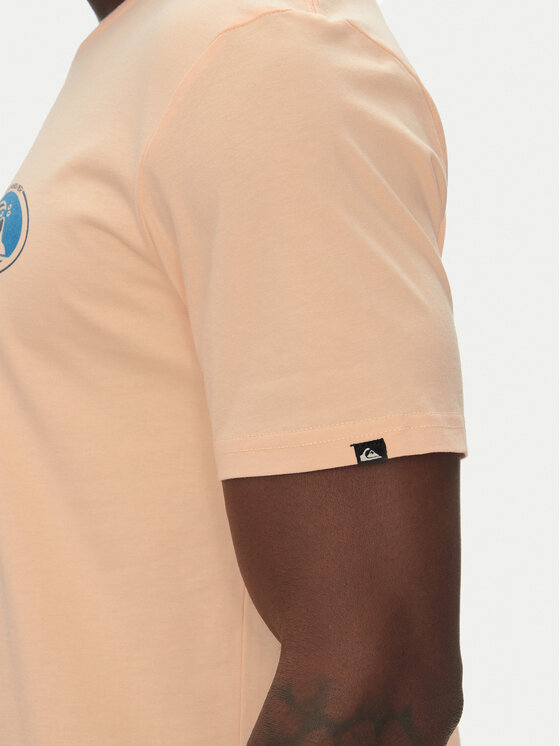 Quiksilver Quiksilver Majica Ev Flower Chaos Ss EQYZT08050 Oranžna Regular Fit