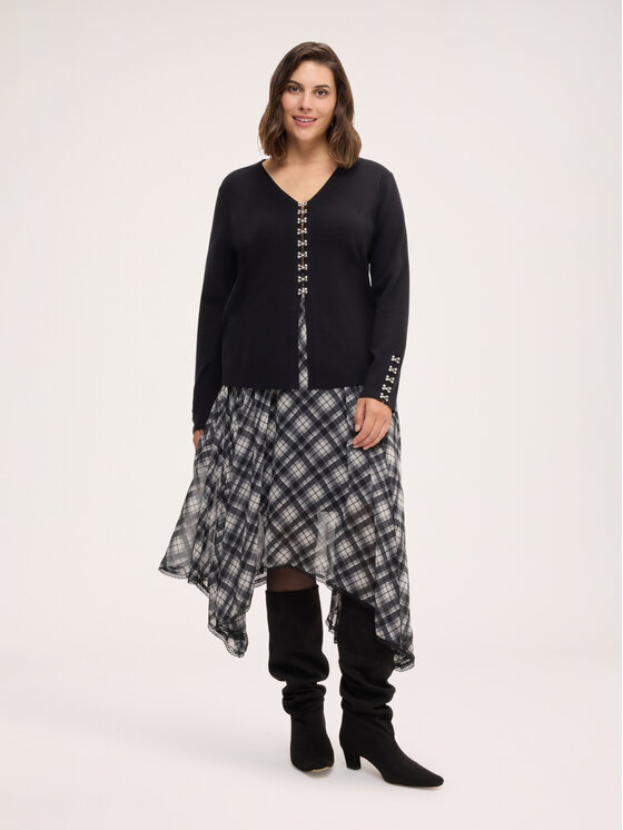 Fiorella Rubino Fiorella Rubino Sweter M341L008624N033 Czarny Regular Fit