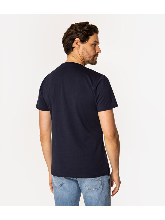 Lee Cooper Lee Cooper T-Shirt DIAMOND4 1160 Granatowy Regular Fit