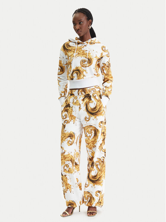 Versace Jeans Couture Versace Jeans Couture Долнище анцуг 80HAA320 FS196 Бял Regular Fit