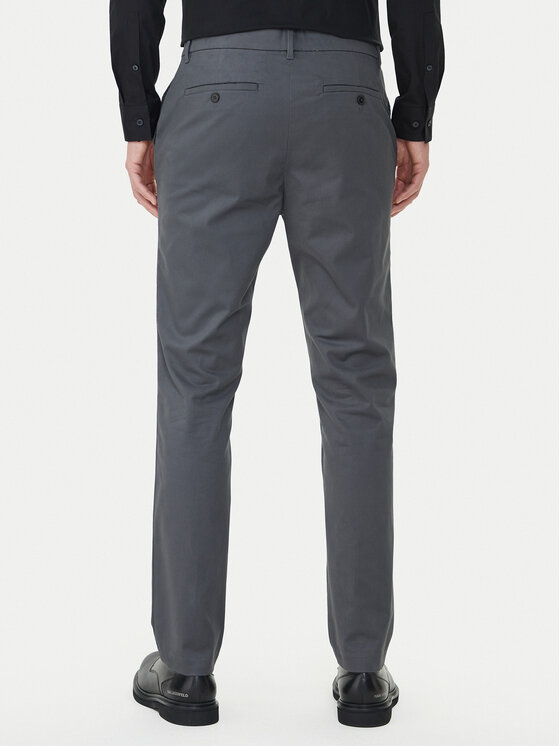 Calvin Klein Calvin Klein Chino nohavice LV04LD613G Sivá Slim Fit